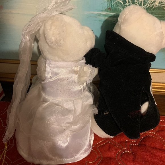 🎉 Free! Bundle Wedding bears Give flowers bears proposal man and women - Picture 8 of 12